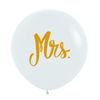 Bruiloft Gouden Mrs Reuze Ballon - 61 cm Latex